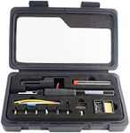 MichaelPro Cordless Butane Soldering Iron Kit- Self-Ignite, Interchangeable Tips, Portable with Long Operation Time, Refillable Gas, for Automotive, DIY, Electronics, Computer - MP011002