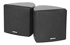 Cube by Rockville Pair of 3.5 Black Commercial 70v Swivel Wall Mount Speakers