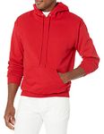 Jerzees Men's Adult Pullover Hooded Sweatshirt, True Red, Medium