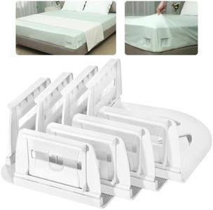 Sheet Holders - Bed Sheet Holders for Corners Heavy Duty Fitted Sheet Holders Keep Sheets Firm & Tight Bed Sheet Grippers Lock Bed Sheets Holders for All Mattress Sizes Bedsheet Clips Easy Setup