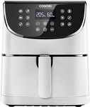 COSORI Air Fryer with 100 Recipes Cookbook,1700W Max XL 5.5 L Digital Touchscreen Air Fryers Oven with 11 Presets, Oil Free Hot Cooker, Nonstick Basket, White