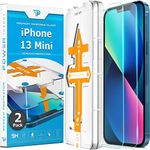 Power Theory for iPhone 13 Mini Screen Protector[2 Pack] with Easy Install Kit [Premium Tempered Glass]