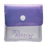 Portable Pocket Ashtray- Smell Proof PVC Small Plastic Wallets with Sturdy Plastic Button, Fireproof Lining, Aluminium Foil, Thermal Foam - Plastic Purse, Lavender Single Pack