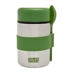 Polar Gear Insulated Food Flasks For Hot Food – Triple Layer Stainless Steel Hot Food Flask With Spoon – Keep Meals & Drinks Hot for 6 Hours & Cold for 6 Hours – Soup Flask For Work, School - Green