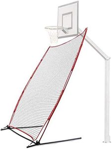 Rukket Basketball 6x10 Adjustable Return Net Guard and Backstop, Hoop Rebound Back Netting Attachment for Yard, Home & Residential Use, Barrier System for Safety and Retention (6x10 Return Net)