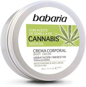 Babaria - Crema Corporal con Aceite de Semillas de Cannabis, Hidratación y Bienestar, Apta para Pieles Sensibles, Vegano - 200 ml