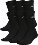 adidas mens Athletic Cushioned Crew 6 Pairs SOCK PREPACK, multicolor, 10 US