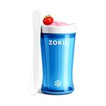 ZOKU Jumbo Slush and Shake Maker, Compact Make and Serve Cup with Freezer Core Creates Single-Serving Smoothies, Slushies and Milkshakes in Minutes, BPA-Free, Bright Blue