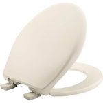 Mayfair 887SLOW 346 Affinity Slow Close Removable Plastic Toilet Seat That Will Never Loosen, Providing The Perfect Fit Long Lasting Solid, Biscuit, Round