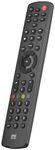 One For All Contour 8 Universal Remote Control – Operates 8 devices (TV Freeview Blu-ray Media streamer IR Game and Audio) - Learning feature - Works with all brands - Black – URC1280