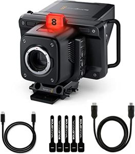 Blackmagic Design Studio Camera 6K Pro (EF Mount) Live Production Camera Bundle with 10ft HDMI 2.0 Cable, 6ft USB-C Cable, and 5-Pack of SolidSignal Cable Ties (CINSTUDMFT/G26PDK)