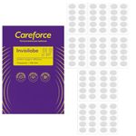 Careforce Ear Lobe Support For Earrings Waterproof Earlobe Support Patches Invisible Ear Lobe Tape For Girls Women's Ear Support For Heavy Earrings Transparent Ear Lobe Support Patches Tape - 100pcs