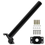 Epyz Black Mounting Pole Pick Arm for Solar Street Light Aluminum Alloy Light Mounting Bracket [ Small Size, 15Inch ]