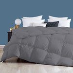 Day Care - 400 GSM Hotel Quality-Down Alternative Microfiber Comforter for Heavy Winter Single Bed Comforter/Blanket/Rajai (60" x 90" Inches/152cm x 228cm) - Comforter Single Bed|Dark Grey