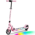 FanttikRide C9 Pro Electric Scooter for Kids 8-12, Adjustable Handlebar Height for Riders 3.9-5.2 ft, 132 lbs, Up to 40 min Continuous Time, 5 Miles Range, 3 Speed Mode 5/8/10 MPH, Pink