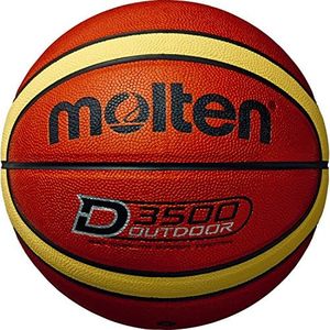 Molten Unisex's Basketball Ball B6D3500 Gr. 6, Orange/Creme (Shiny Optic), 6
