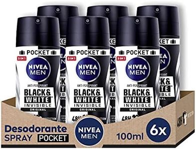 NIVEA, (black & White Men) – 6 de 100 ML. (total 600 ML.)