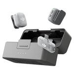 DJI Mic Mini 2 (2 TX + 1 Mobile RX + Charging Case), Lavalier Wireless Vlogging Mic for iPhone/Android/Camera, Bluetooth Microphone, Plug-And-Play, 90h Battery, Streaming, Noise Cancelling