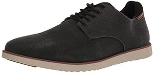 Dr. Scholl's Men's Sync Plain Toe Dress Casual Oxford, Black Fabric, 9 Wide