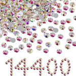 Beadsland Flatback Rhinestones Bulk,14400pcs AB Crystal Rhinestones for Nails Crafts Clothes DIY Decoration, Crystal AB, SS10, 2.7-2.9mm