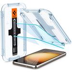 Spigen Tempered Glass Screen Protector [Glas.tR EZ Fit] designed for Galaxy S23 (2023) [Case Friendly] - 2 Pack