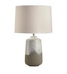 Village At Home Noah Table Lamp, Ceramic Base and Polycotton