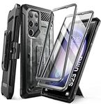 SUPCASE Unicorn Beetle Pro Case for Samsung Galaxy S23 Ultra 5G (2023), [Extra Front Frame] Full-Body Dual Layer Rugged Belt-Clip & Kickstand Case with Built-in Screen Protector (CamoGray)