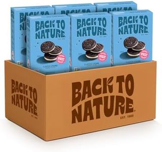 Back to Nature Classic Creme Sandwich Cookies - Plant-Based Cookies Made With Wheat Flour - Non-GMO, No High Fructose Corn Syrup, 9 Ounce (Pack of 6)