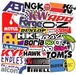 100pcs Cool Brand Skateboard Teens Skate Stickers for Laptop Water Bottles Car Luggage Bicycle Helmet Motorcycle Bumper (100pcs Car Modification)