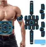 SHENGMI ABS Trainer Muscle Stimulator, ABS Stimulator, Portable EMS Muscle Stimulator, Workout for Men Women Abdomen/Leg/Arm Exercise, Abdominal Muscle ABS Trainer with 8 Modes