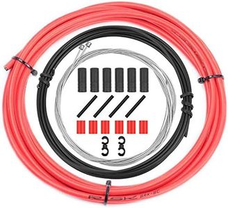 CTRICALVER Kit di cavi e alloggiamento per deragliatore per bicicletta, universale, set di pezzi di ricambio per bicicletta, MTB, strada, mountain bike, riparazione (rosso