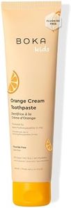 Boka Fluoride Free Toothpaste- Nano Hydroxyapatite, Remineralizing, Sensitive Teeth, Whitening- Dentist Recommended for Adult, Kids Oral Care- Orange Cream Natural Flavor, 4oz 1Pk - US Manufactured