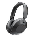 iKF Solo Active Noise Cancelling Wireless Headphones with Transparent Modes, Hi-Res Audio, 130HPlaytime, Foldable Design, Wired Connection, Bluetooth Headset with ENC for Airplane Travel（Black）