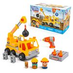 Learning Resources Design and Drill Bolt Buddies Crane Take Apart Toy with Electric Toy Drill, Preschool STEM Toy, Boys and Girls Ages 3+