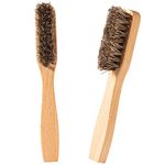 2PCS Wood Laundry Stain Brush-Stain Brush Dense Household Clothes Brush Clothes Scrubbing Brushes Stain Remover Tool Laundry Brush for Knits/Cotton/Linens/Scrubbing Out Tough Stains，No Damage