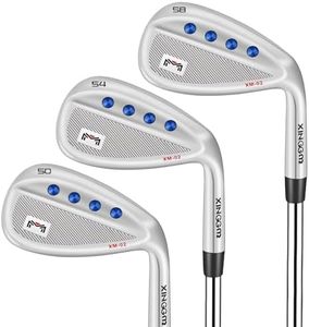 Forged Golf Wedge Set for Men or Individual 48/50/52/54/56/58/60 Degree Gap Wedge Sand Wedge for Men Right Hand,Milled Face for More Spin (Steel, Silver, 50,54,58 Degrees Set, Stiff, Right)