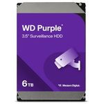 Western Digital 6TB WD Purple Surveillance Internal Hard Drive HDD - SATA 6 Gb/s, 256 MB Cache, 3.5" - WD64PURZ