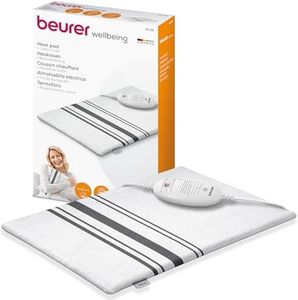 Beurer HK 25 Coussin chauffant, 3 niveaux de température, housse lavable en machine, arrêt automatique, chauffe dos, ventre et cervicales