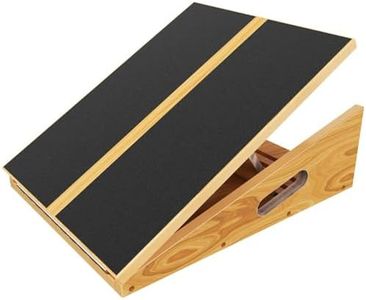 Professional Wooden Slant Board, Adjustable Incline Board and Calf Stretcher, Slant Board for Calf Stretching, Balance Stretch Board,