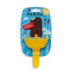 Pop No Drop THE ORIGINAL (1-PACK) Drip Free Popsicle Holder - Mess Free Frozen Treats Holder with Straw (Yellow)