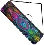 Suohuicp Mandala Yoga Mat Bag Carrier Full-Zipper Extra Large Size 20cm*76cm Adjustable Strap Pilates Gym Tote Bag Exercise Breathable
