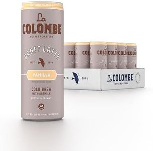 La Colombe Coffee, Oatmilk Vanilla Latte, 11 fl oz Cans (Pack of 12), Coffeehouse Quality Cold Brew, Specialty Grade Coffee Beans, Ready-to-Drink On-the-Go