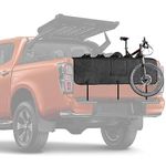 WALMANN 52" Wide Tailgate Pad for Bikes, Holds Up to 5 Bikes Pickup Truck Tailgate Bike Pad with 2 Tool Pockets