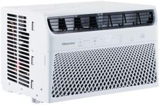 Hisense AHW0823CW1W 8,000 Smart Air Conditioner with Wi-fi Control, Dehumidifier, and Remote, 115V, Window AC Unit for Apartment, Bedroom, Medium Rooms up to 350 Square Feet in White, 8000 BTU