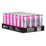 Optimum Nutrition Essential Amino Energy + Electrolytes, Ready to Drink Sugar Free EAA Energy Drink with Electrolytes and Caffeine, Workout Supplement for Men and Women, Pink Lemonade, 24x250 ml