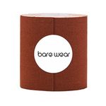 bare wear Boob Tape Plus Waterproof & Sweat-Proof Body Tape Roll | Safe to Use Directly on Skin Breast Lifting Tape | 5m 7.5cm | Brown