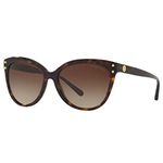 Michael Kors Women's Jan Mk2045 55mm, Dark Tortoise Acetate/Brown Gradient, One Size