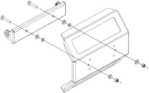 Humminbird 740175-1 IDMK H12R - in-Dash Mounting Kit Helix 12 Models, Black