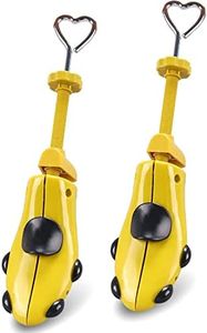 XYH Shoe Stretcher Comes with Dust-Proof Bag, Pair of Plastic Shoe Stretcher,4 Way Ajustable., Yellow, Large