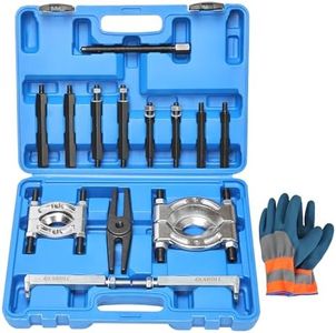 GEAROLL 14Pcs Bearing Puller Set, 5 Ton Capacity Bearing Splitter Tool Kit, Pinion Wheel Bearing Removal Kit with 2" and 3" Jaws, Heavy Duty Bearing Splitter Tool Kit